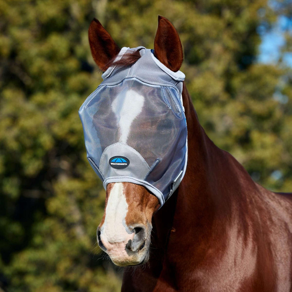 WeatherBeeta Maschera per Mosche ComFiTec Fine Senza Orecchie Grigio