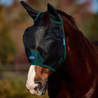 WeatherBeeta Maschera per Mosche ComFiTec Durable con Orecchie Black/Forest Green