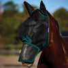 WeatherBeeta Maschera per Mosche ComFiTec Durable con Orecchie e Naso Black/Forest Green