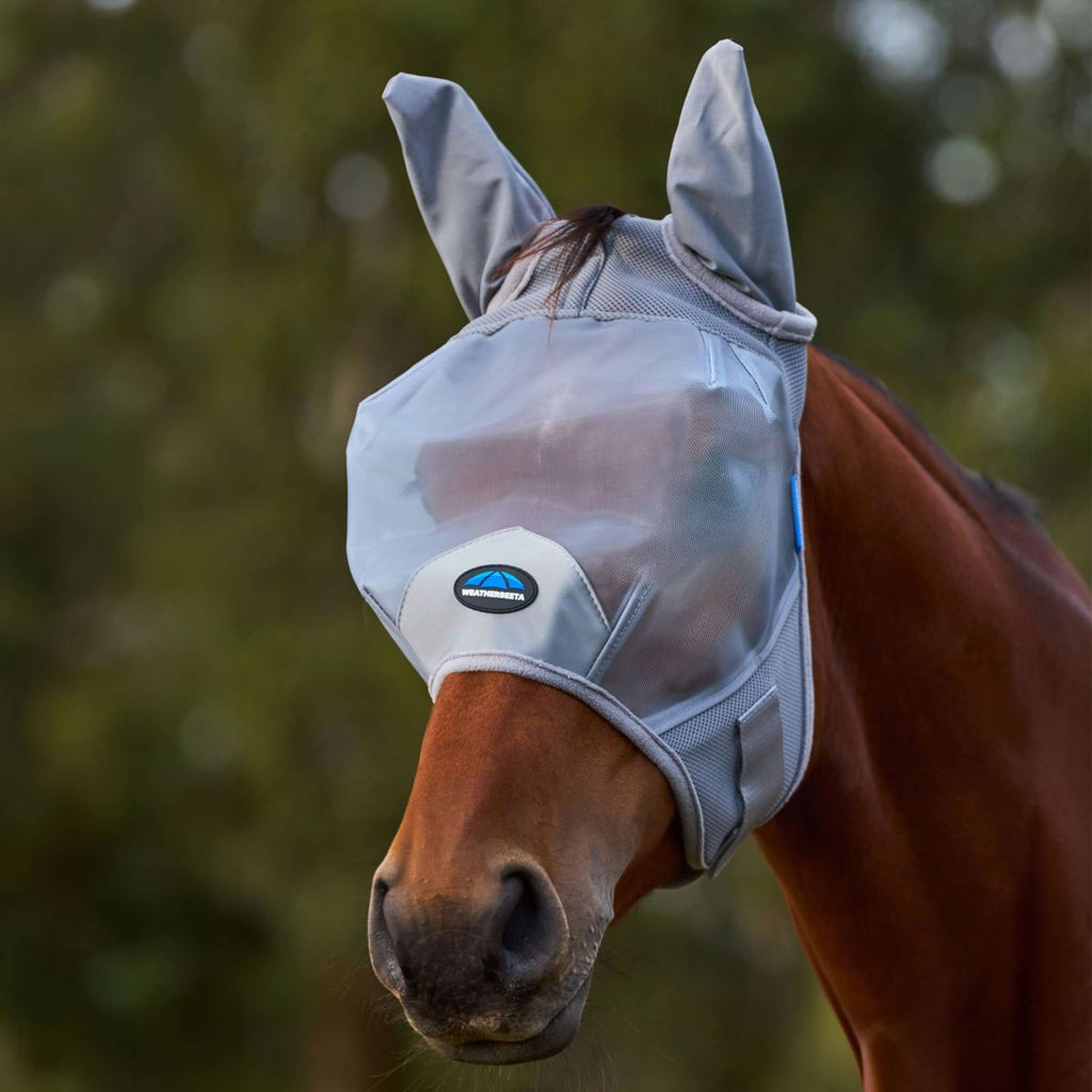 WeatherBeeta Maschera per Mosche ComFiTec Fine con Orecchie Grigio