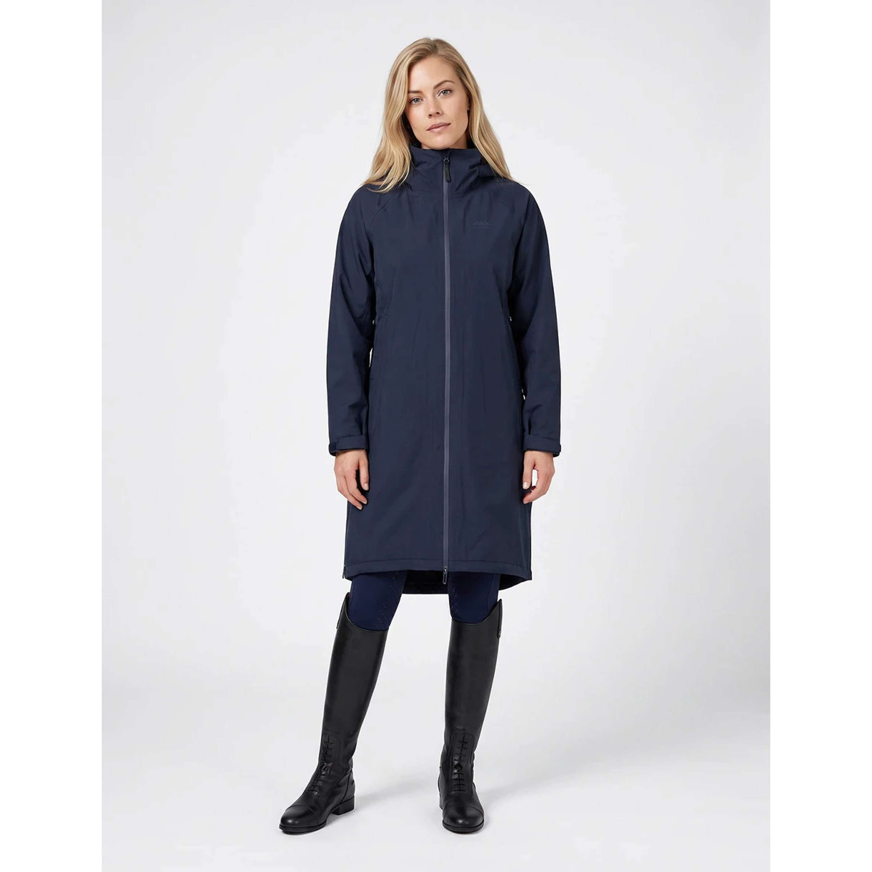 WeatherBeeta Cappotto Lungo Spectator Waterproof Fleece Lined Navy