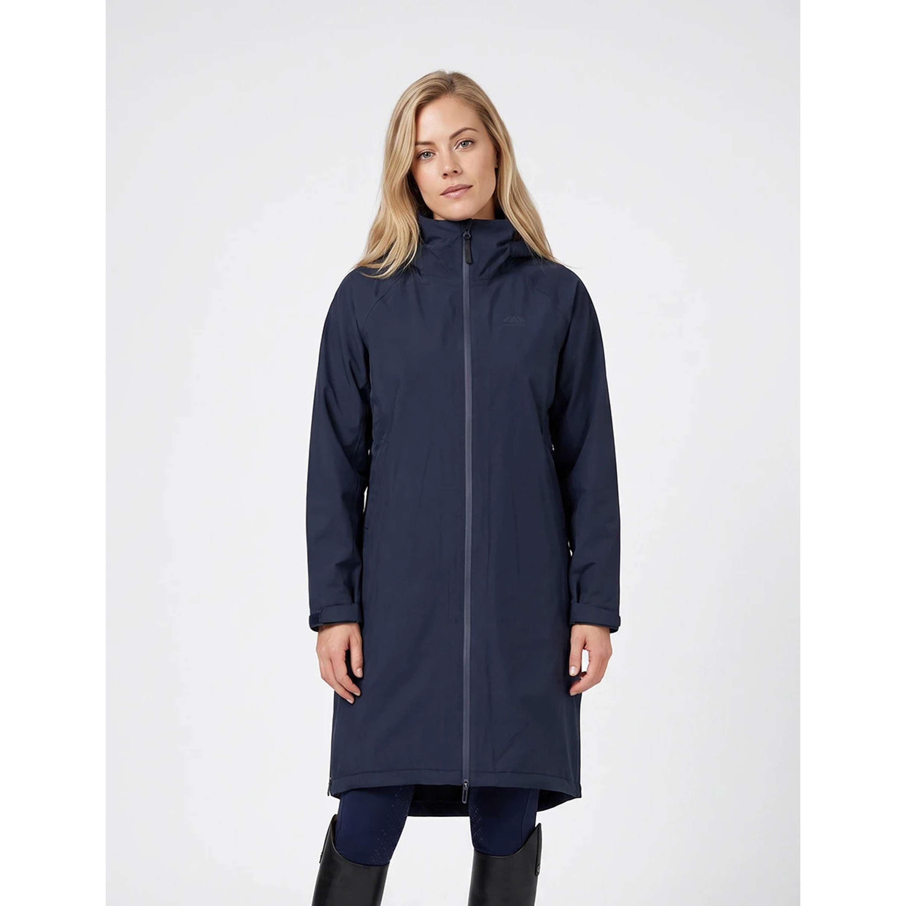 WeatherBeeta Cappotto Lungo Spectator Waterproof Fleece Lined Navy