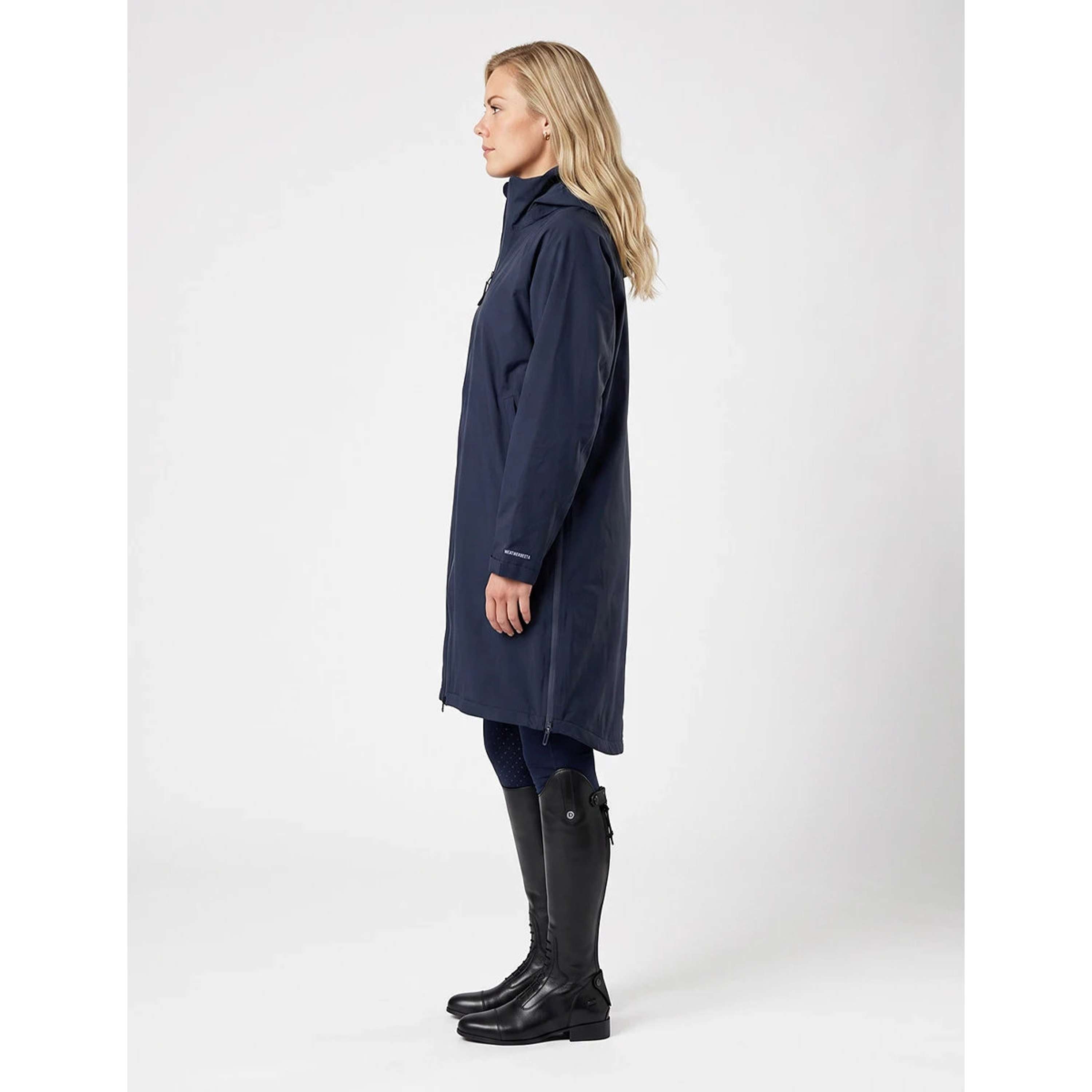 WeatherBeeta Cappotto Lungo Spectator Waterproof Fleece Lined Navy