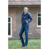 HKM Pantaloni da Equitazione Summer Denim Jeans Blu/Blu scuro